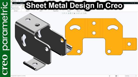 convert part to sheet metal creo 3.0|creo sheet metal tutorial.